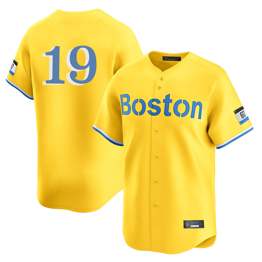 Arlishia B.Red Sox #19 Roman Anthony Player Yellow Limited Home Game Stitched Jerseys