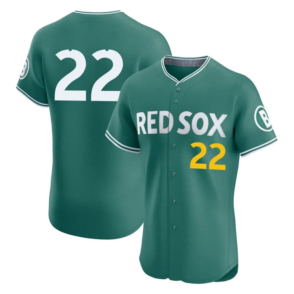 Arlishia B.Red Sox #22 Garrett Whitlock Player Green City Connect Limited Elite Home Game Stitched Jerseys
