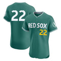 Arlishia B.Red Sox #22 Garrett Whitlock Player Green City Connect Limited Elite Home Game Stitched Jerseys