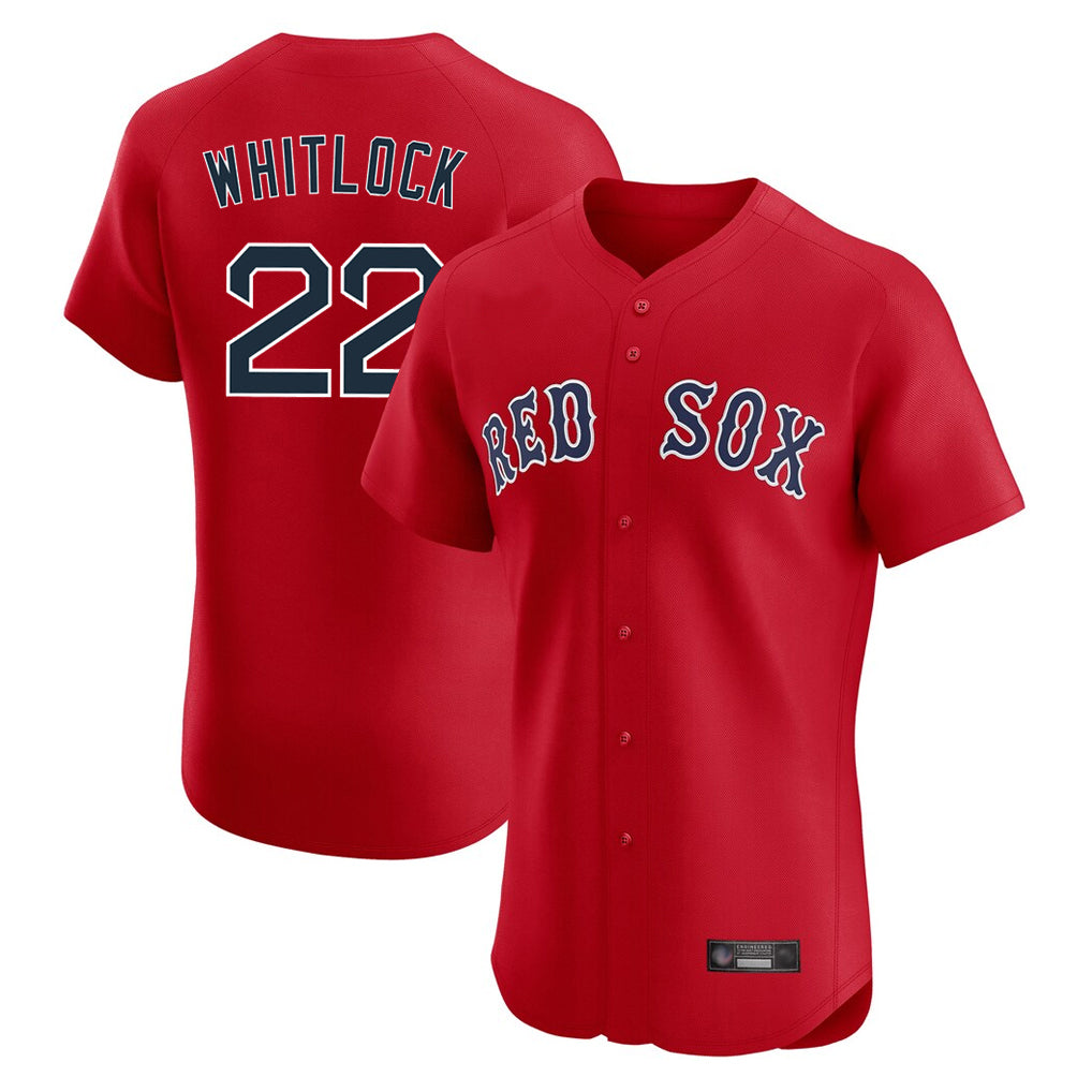 Arlishia B.Red Sox #22 Garrett Whitlock Player Red Limited Elite Home Game Stitched Jerseys