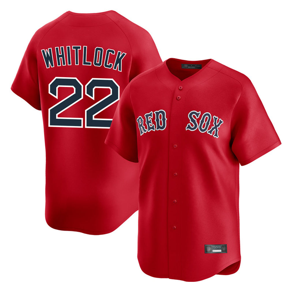 Arlishia B.Red Sox #22 Garrett Whitlock Player Red Limited Home Game Stitched Jerseys