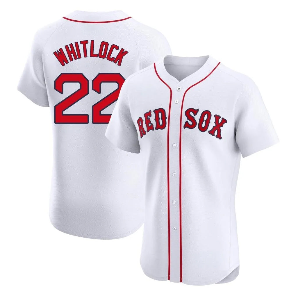 Arlishia B.Red Sox #22 Garrett Whitlock Player White Limited Elite Home Game Stitched Jerseys