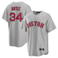 Arlishia B.Red Sox #34 David Ortiz Player Gray Road Home Game Stitched Jerseys