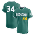 Arlishia B.Red Sox #34 David Ortiz Player Green City Connect Limited Elite Home Game Stitched Jerseys