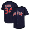 Arlishia B.Red Sox #34 David Ortiz Player Navy Mitchell & Ness Cooperstown Collection Mesh Home Stitched Jerseys