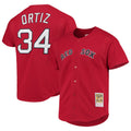 Arlishia B.Red Sox #34 David Ortiz Player Red Mitchell & Ness Cooperstown Collection Home Stitched Jerseys