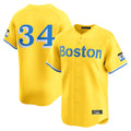 Arlishia B.Red Sox #34 David Ortiz Player Yellow Limited Home Game Stitched Jerseys