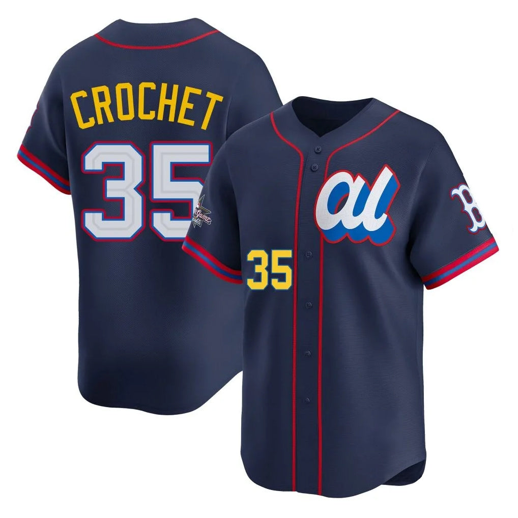 Arlishia B.Red Sox #35 Garrett Crochet Player Navy American League All-Star Edition Game Stitched Jerseys