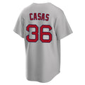 Arlishia B.Red Sox #36 Triston Casas Player Gray Road Home Game Stitched Jersey