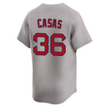Arlishia B.Red Sox #36 Triston Casas Player Gray Road Limited Home Game Stitched Jerseys