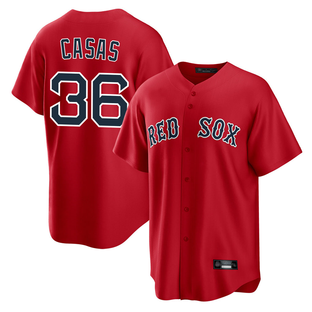 Arlishia B.Red Sox #36 Triston Casas Player Red Home Game Stitched Jersey