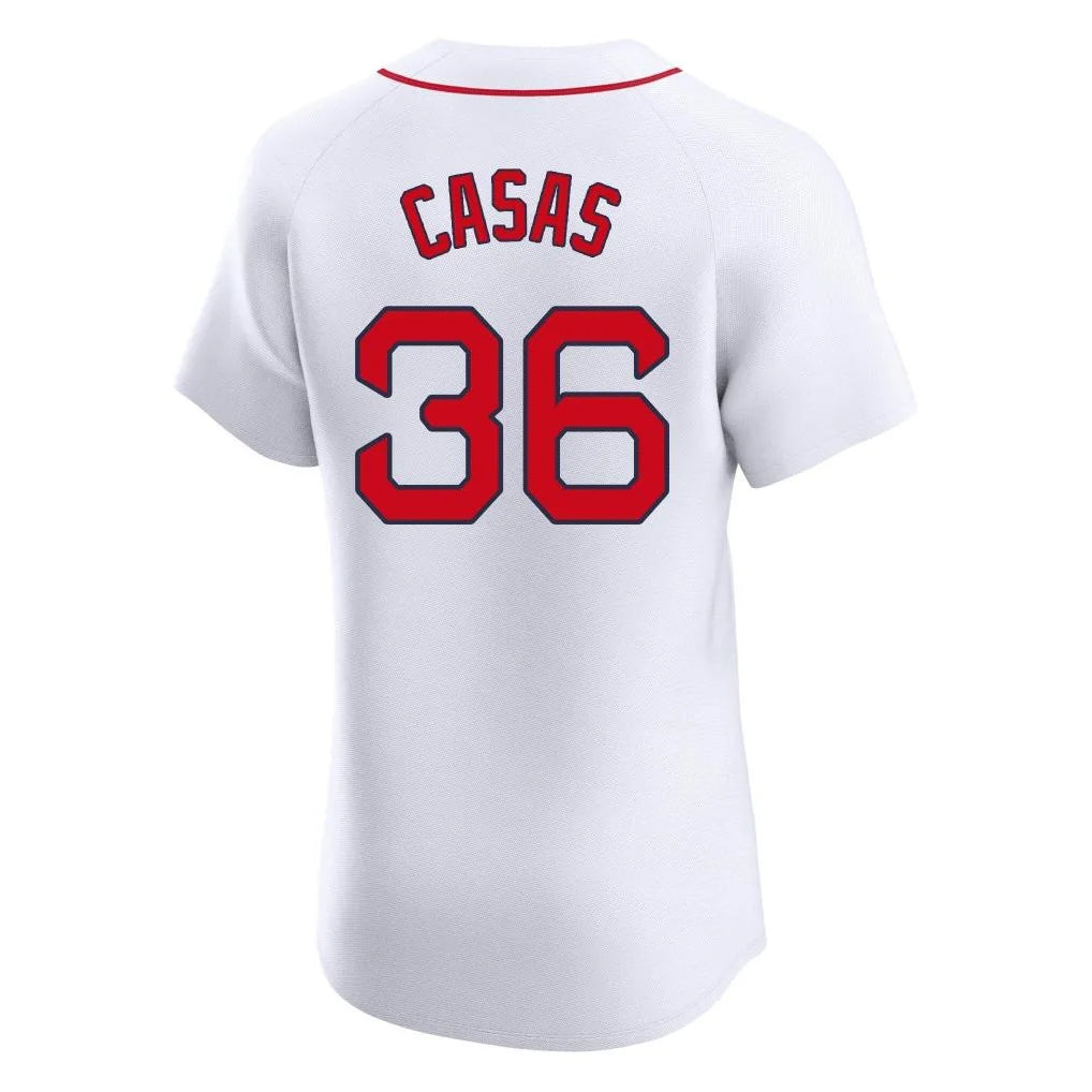Arlishia B.Red Sox #36 Triston Casas Player White Limited Elite Home Game Stitched Jerseys