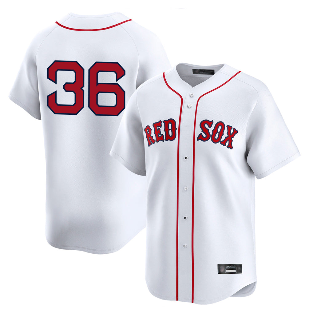 Arlishia B.Red Sox #36 Triston Casas Player White Limited Home Game Stitched Jersey