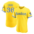 Arlishia B.Red Sox #36 Triston Casas Player Yellow Limited Elite Home Game Stitched Jersey