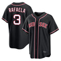 Arlishia B.Red Sox #3 Ceddanne Rafaela Player Black Out Home Game Stitched Jerseys