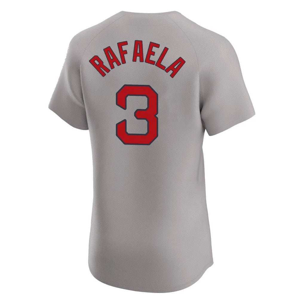 Arlishia B.Red Sox #3 Ceddanne Rafaela Player Gray Road Limited Elite Home Game Stitched Jerseys