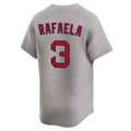 Arlishia B.Red Sox #3 Ceddanne Rafaela Player Gray Road Limited Home Game Stitched Jerseys