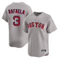 Arlishia B.Red Sox #3 Ceddanne Rafaela Player Gray Road Limited Home Game Stitched Jersey