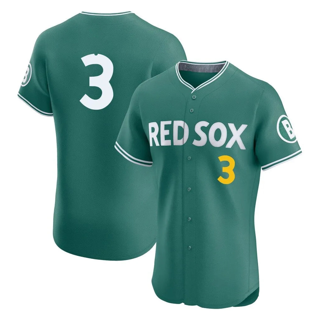 Arlishia B.Red Sox #3 Ceddanne Rafaela Player Green City Connect Limited Elite Home Game Stitched Jersey