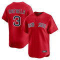 Arlishia B.Red Sox #3 Ceddanne Rafaela Player Red Limited Home Game Stitched Jersey