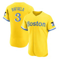 Arlishia B.Red Sox #3 Ceddanne Rafaela Player Yellow Limited Elite Home Game Stitched Jersey