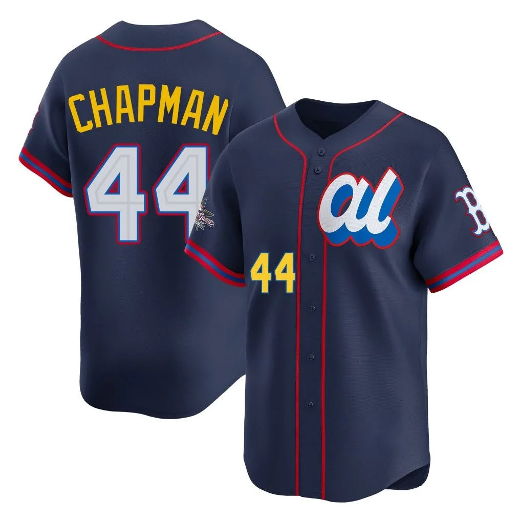 Arlishia B.Red Sox #44 Aroldis Chapman Player Navy American League All-Star Edition Game Stitched Jerseys