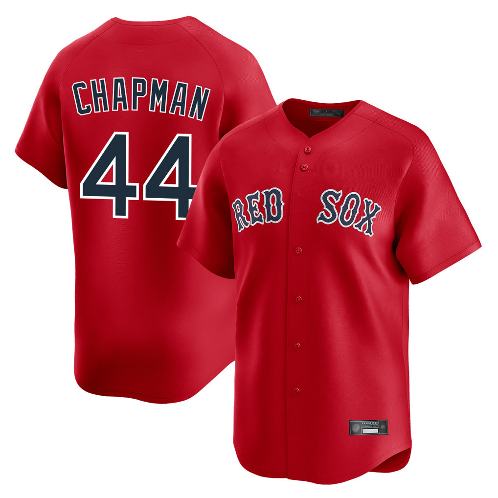 Arlishia B.Red Sox #44 Aroldis Chapman Player Red Limited Home Game Stitched Jerseys