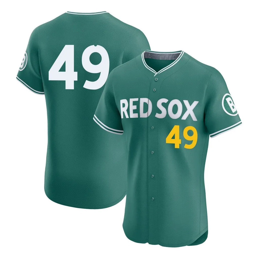 Arlishia B.Red Sox #49 Tim Wakefield Player Green City Connect Limited Elite Home Game Stitched Jerseys