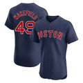 Arlishia B.Red Sox #49 Tim Wakefield Player Navy Limited Elite Home Game Stitched Jerseys