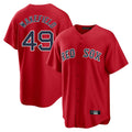 Arlishia B.Red Sox #49 Tim Wakefield Player Red Home Game Stitched Jerseys