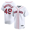 Arlishia B.Red Sox #49 Tim Wakefield Player White Limited Home Game Stitched Jerseys