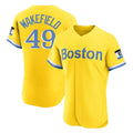Arlishia B.Red Sox #49 Tim Wakefield Player Yellow Limited Elite Home Game Stitched Jerseys