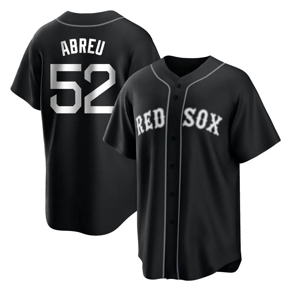 Arlishia B.Red Sox #52 Wilyer Abreu Player Black Home Game Stitched Jerseys
