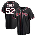 Arlishia B.Red Sox #52 Wilyer Abreu Player Black Out Home Game Stitched Jerseys