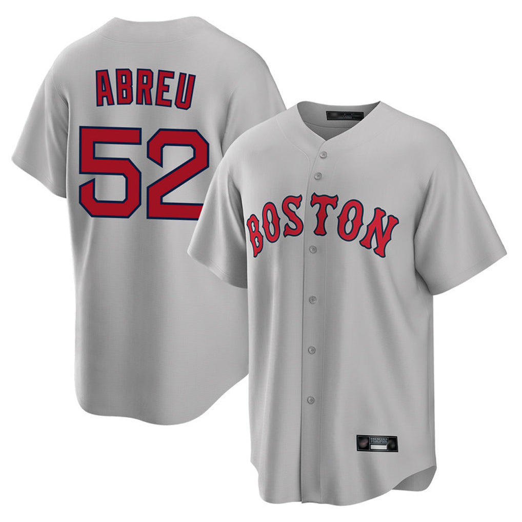 Arlishia B.Red Sox #52 Wilyer Abreu Player Gray Road Home Game Stitched Jerseys