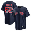Arlishia B.Red Sox #52 Wilyer Abreu Player Navy Home Game Stitched Jerseys