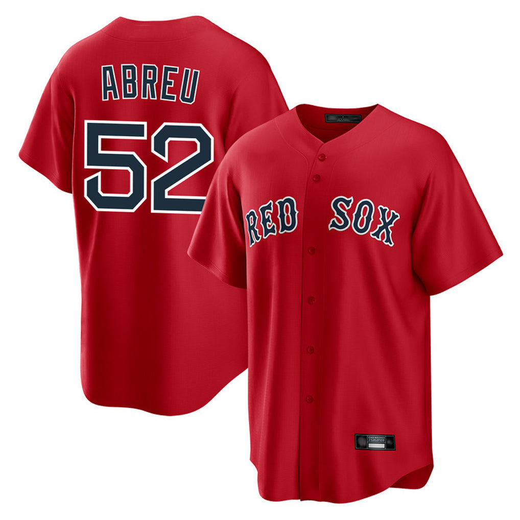 Arlishia B.Red Sox #52 Wilyer Abreu Player Red Home Game Stitched Jerseys