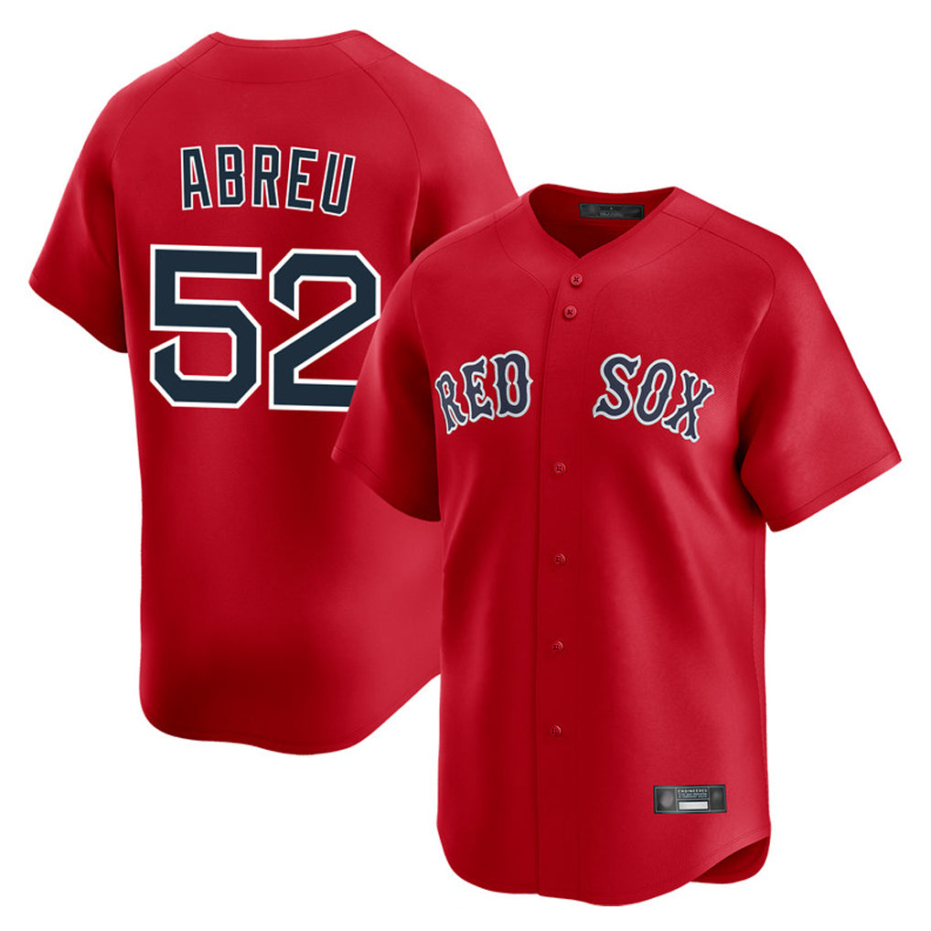 Arlishia B.Red Sox #52 Wilyer Abreu Player Red Limited Home Game Stitched Jerseys