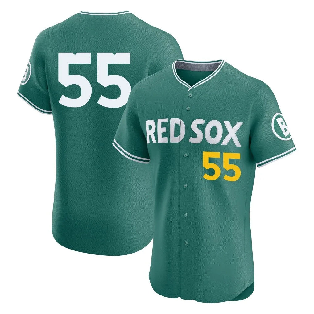 Arlishia B.Red Sox #55 Ranger Su¨¢rez Player Green City Connect Limited Elite Home Game Stitched Jerseys