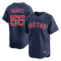 Arlishia B.Red Sox #55 Ranger Su¨¢rez Player Navy Limited Home Game Stitched Jerseys