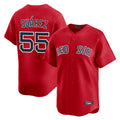 Arlishia B.Red Sox #55 Ranger Su¨¢rez Player Red Limited Home Game Stitched Jerseys