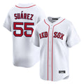 Arlishia B.Red Sox #55 Ranger Su¨¢rez Player White Limited Home Game Stitched Jerseys