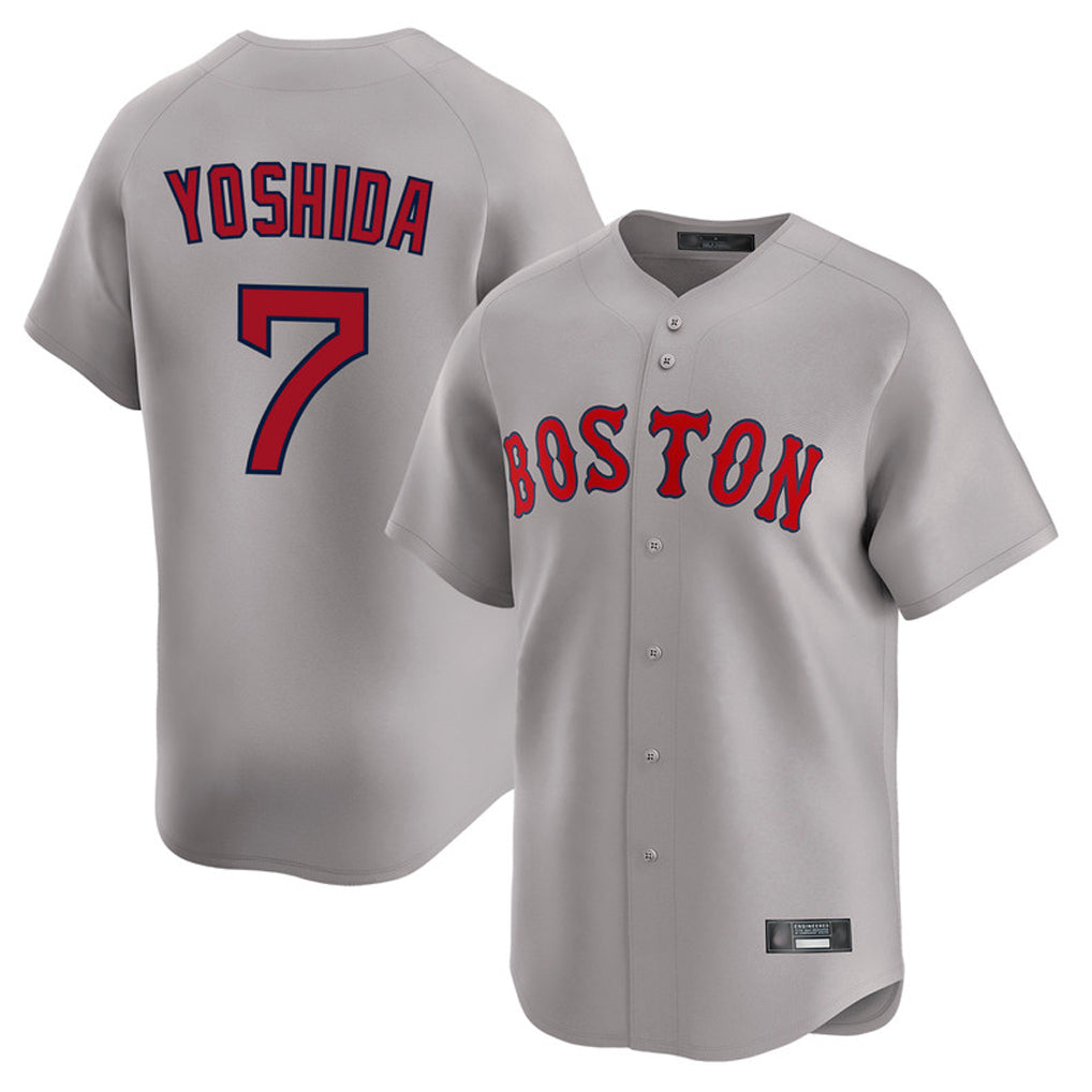 Arlishia B.Red Sox #7 Masataka Yoshida Player Gray Road Limited Home Game Stitched Jersey