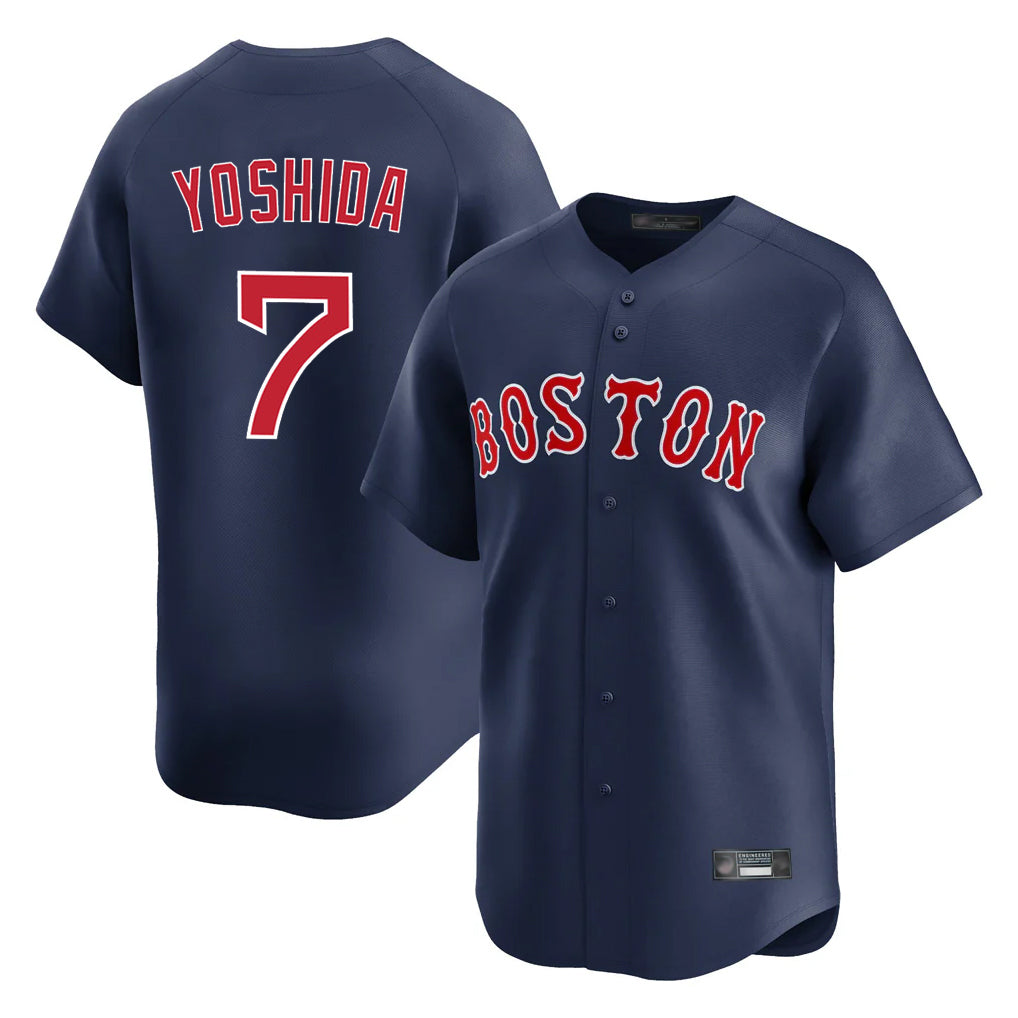 Arlishia B.Red Sox #7 Masataka Yoshida Player Navy Limited Home Game Stitched Jersey