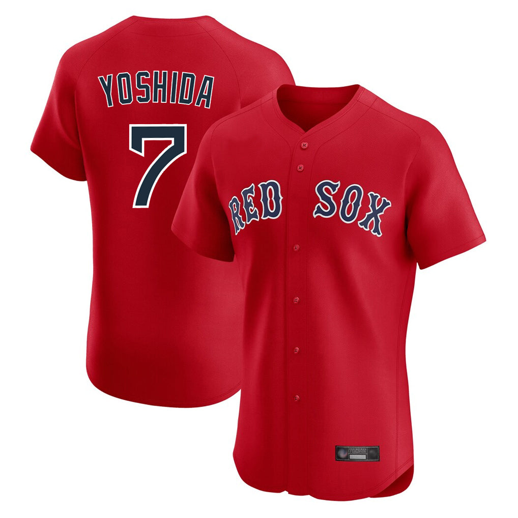 Arlishia B.Red Sox #7 Masataka Yoshida Player Red Limited Elite Home Game Stitched Jersey