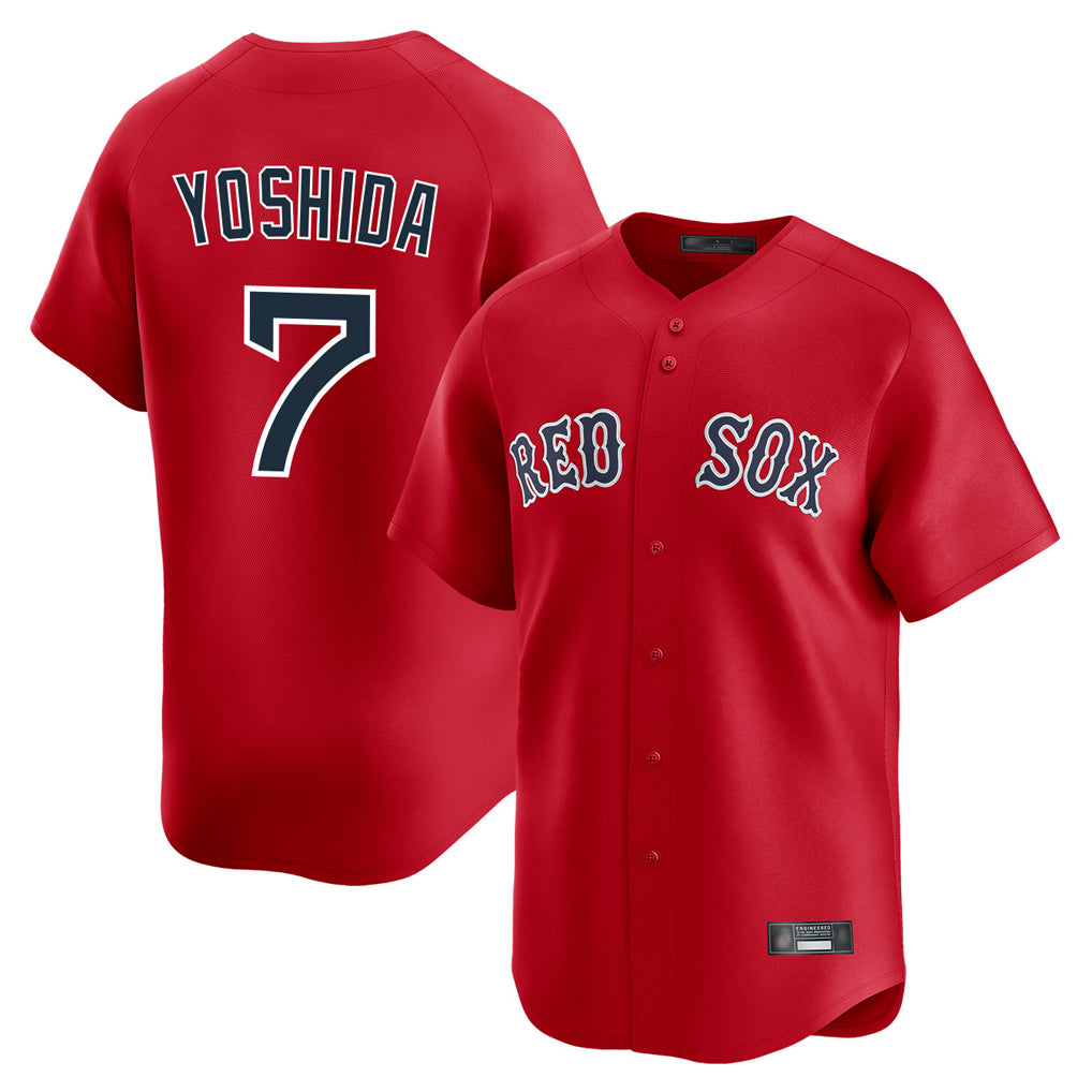 Arlishia B.Red Sox #7 Masataka Yoshida Player Red Limited Home Game Stitched Jersey