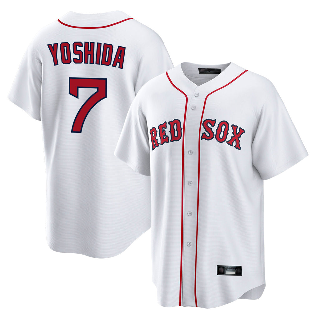 Arlishia B.Red Sox #7 Masataka Yoshida Player White Home Game Stitched Jersey