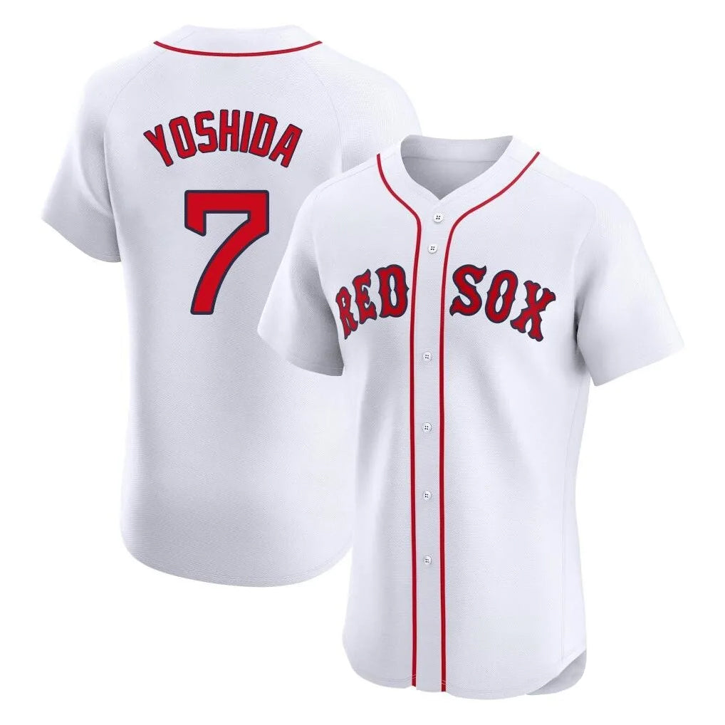 Arlishia B.Red Sox #7 Masataka Yoshida Player White Limited Elite Home Game Stitched Jersey