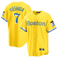 Arlishia B.Red Sox #7 Masataka Yoshida Player Yellow Home Game Stitched Jersey