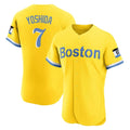 Arlishia B.Red Sox #7 Masataka Yoshida Player Yellow Limited Elite Home Game Stitched Jersey